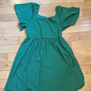 Ava & Viv Teal Textured Dress